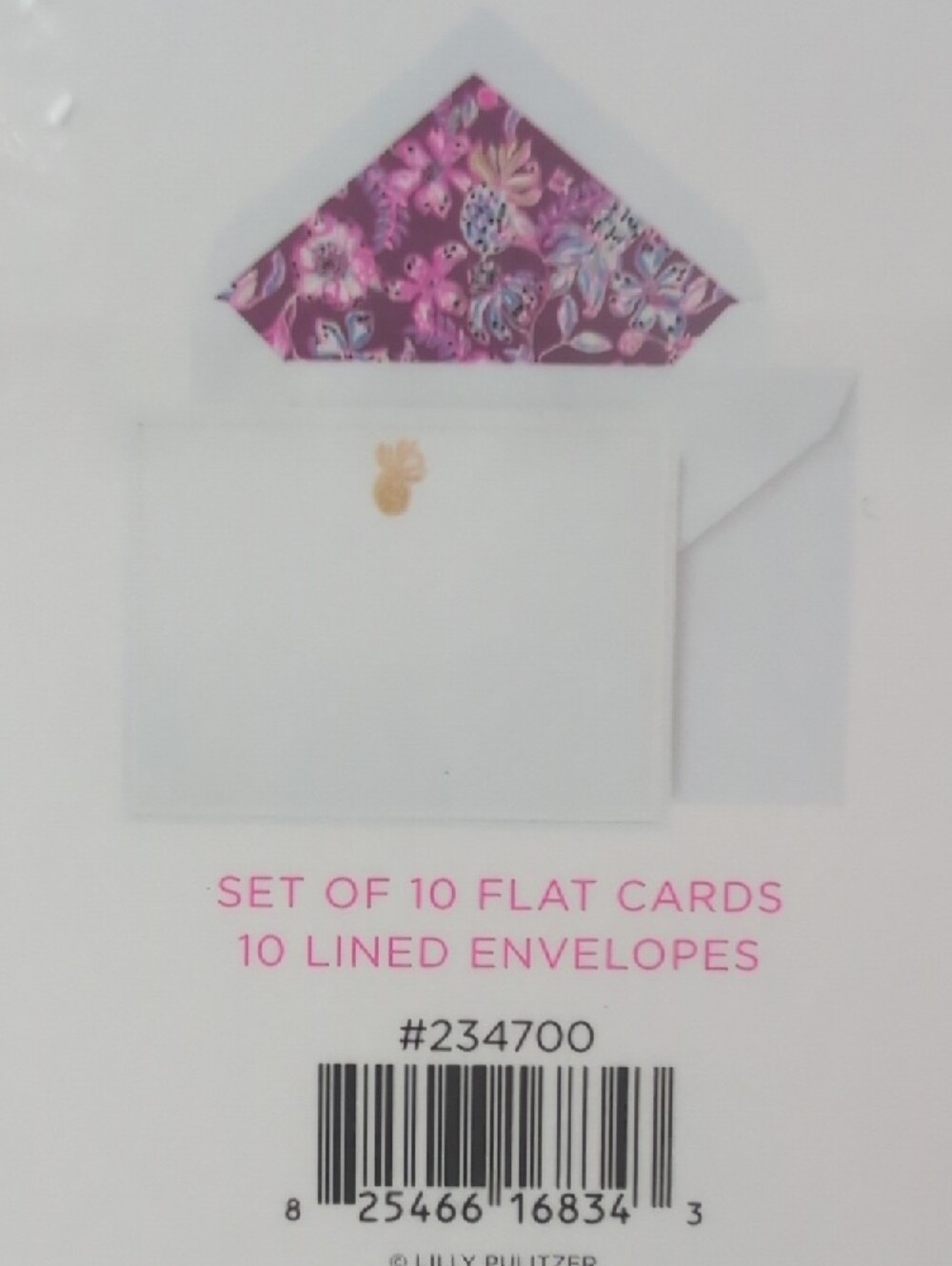 NWT Lilly Pulitzer Card Set with Pink Tassel & Keychain - Picture 2 of 2